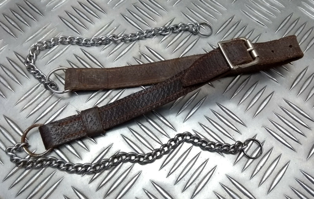 Vintage Sporran Strap Leather With Chains World War Two Pattern Unissued NOS L