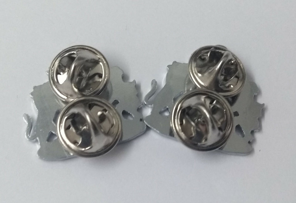 Genuine Issue "Constant B E" Coat of Arms Metal Collar Badges MFCD1XX