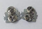 Genuine Issue "Constant B E" Coat of Arms Metal Collar Badges MFCD1XX