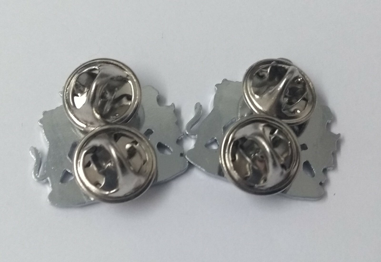 Genuine Issue "Constant B E" Coat of Arms Metal Collar Badges MFCD1XX