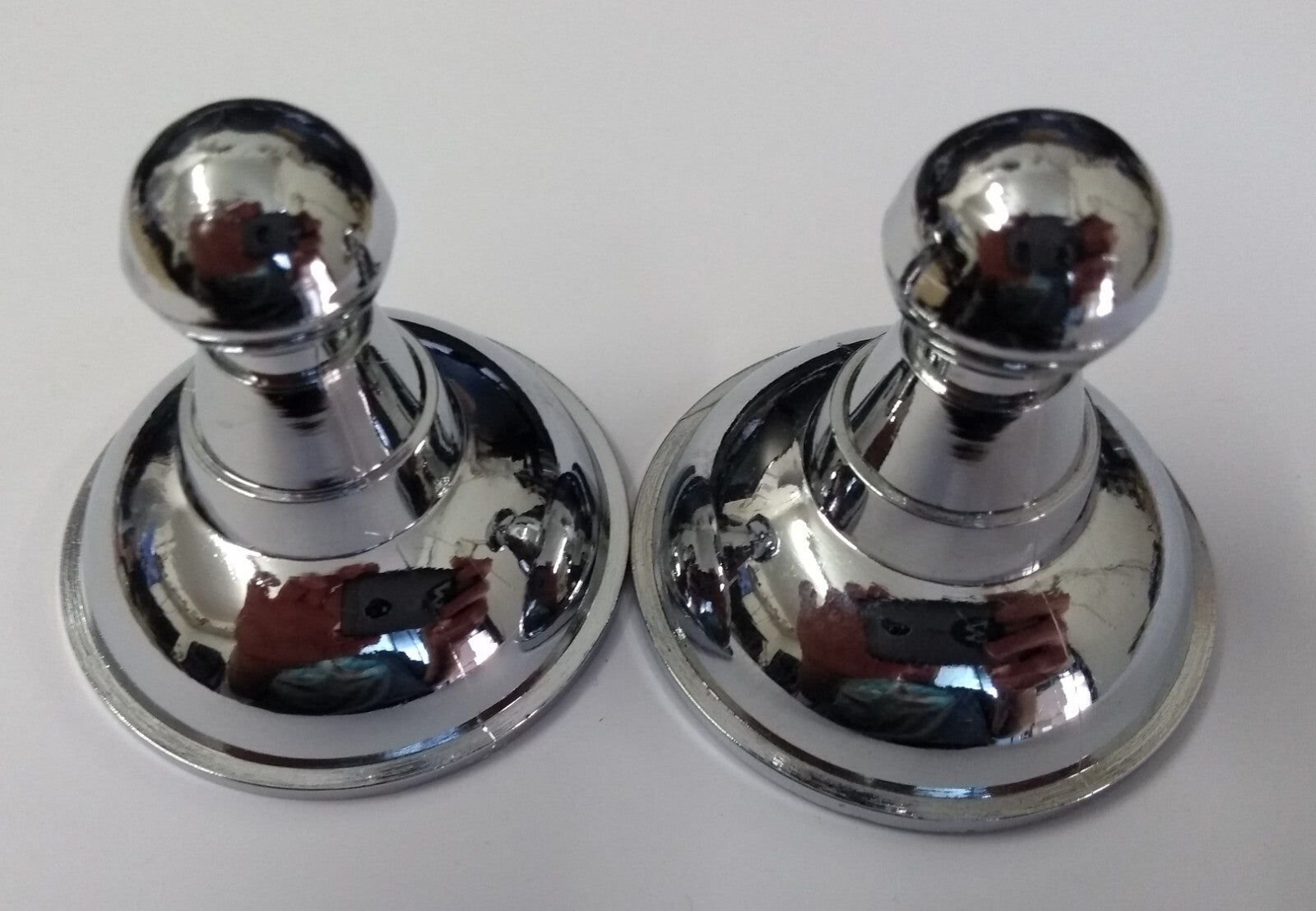 Pith Dome Top Ornamental Plain Decoration For Headwear Screw Mount X 2 - NEW