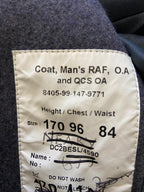 British RAF & QCS Greatcoat Great Coat with Buttons Royal Air Force 170/96/84cm