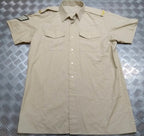British Army Mercs FAD Shirt No2 Short Sleeves With Q/C Crown and 3 Bar Chevron Collar 41cm