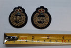 QDG Collar Badges British Army Dress Hand Embroidered Queens Dragoon Guards