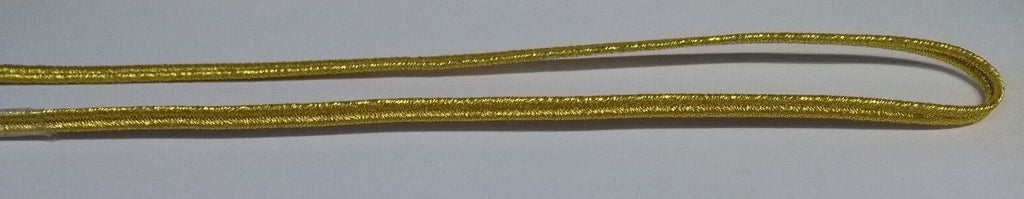Gold Metallised Polyester Russia Braid 4mm