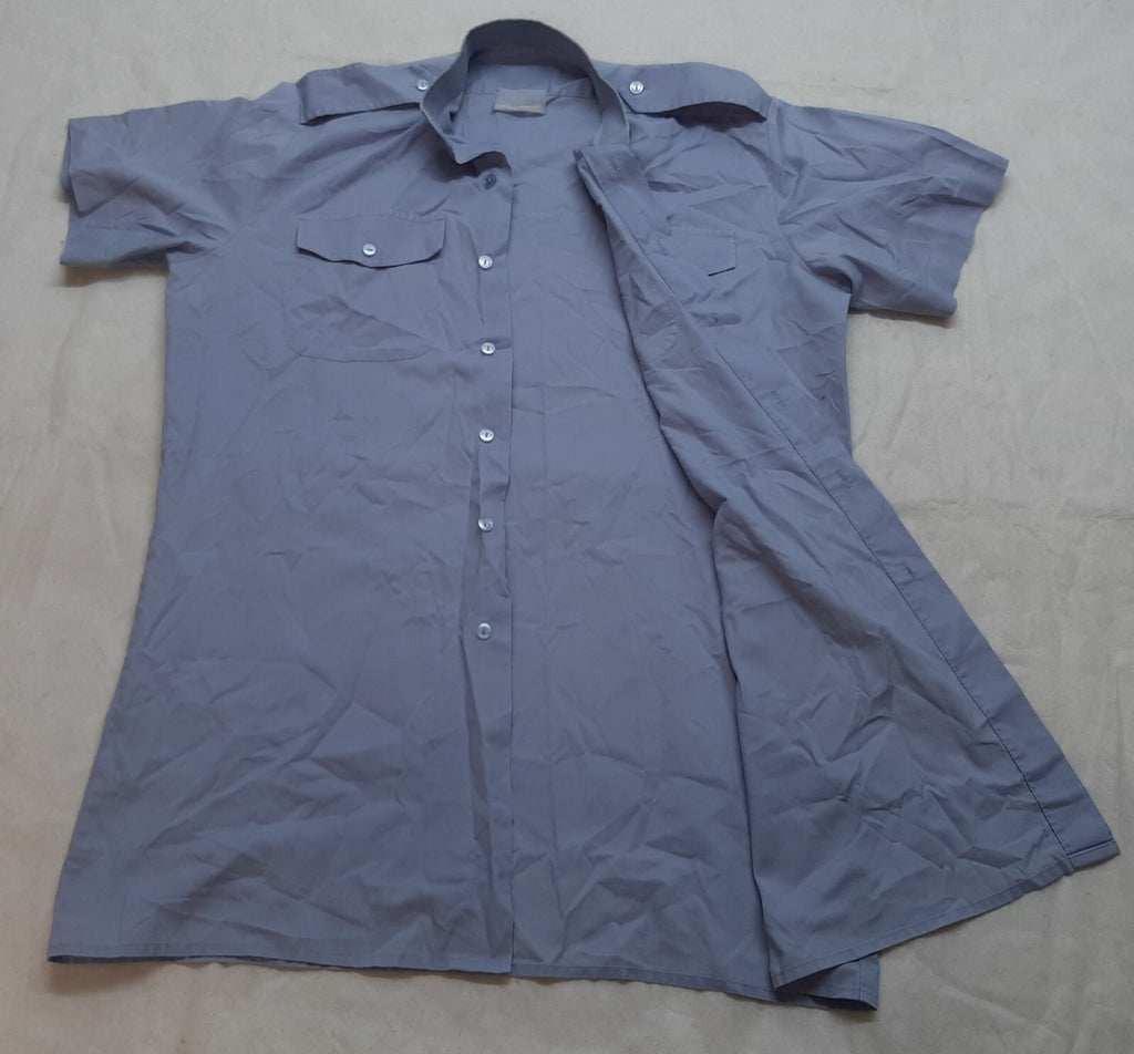Chaplains RAF Royal Air Force Light Blue Shirt Short Sleeves No1 No2 Collar 37cm