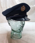 Visor Hat RAF Royal Air Force Blue Grey Colour Old Pattern With Badge Peak Dress Cap 58cm