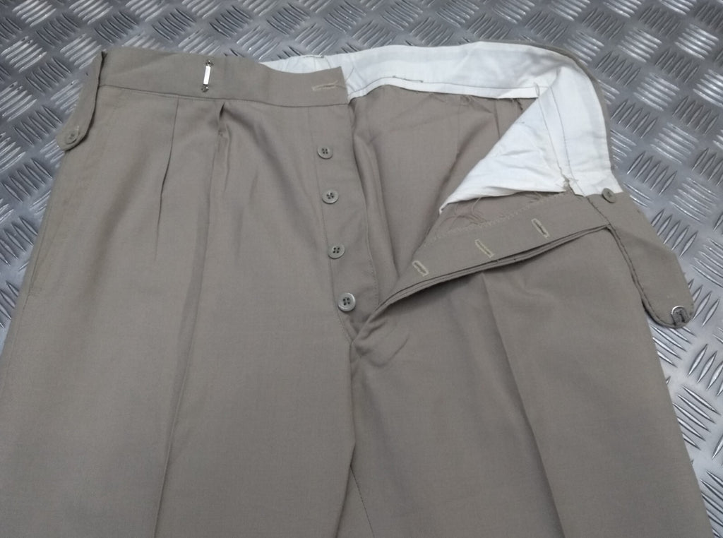 Vintage Fawn Trousers British Old Pattern Lightweight Dress Trousers