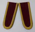 Senior Officer Shoulder Boards UAE Arab Emirates Obsolete Stock Maroon Melton