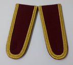 Senior Officer Shoulder Boards UAE Arab Emirates Obsolete Stock Maroon Melton
