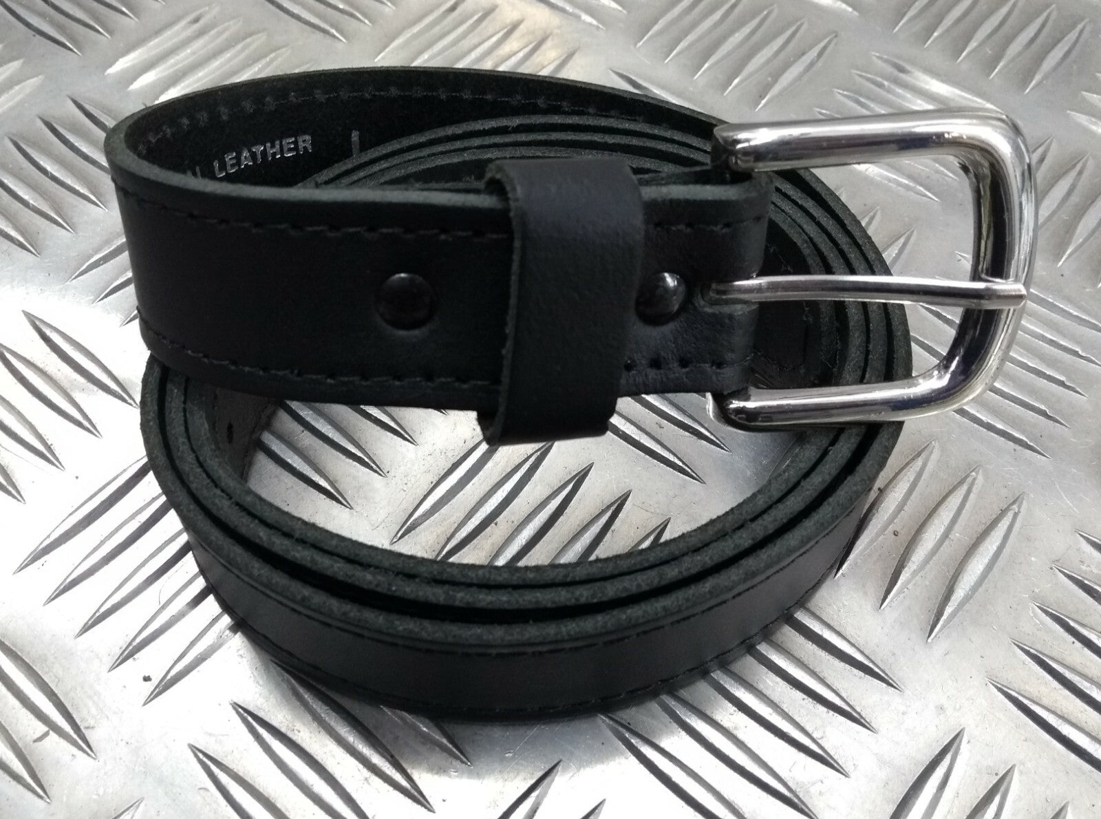 Fire Services & Civilian Issue Leather Prong Buckle Trouser Belt 2.9cm