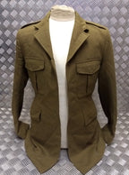 Vintage No2 Jacket Khaki Green Old Dress Pattern WW2 Re-enactment No Buttons