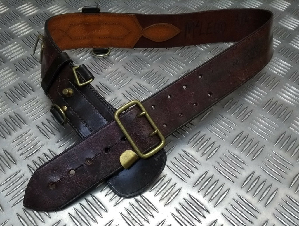 Sam Browne Belt Old Pattern British Made Issue No Shoulder Strap