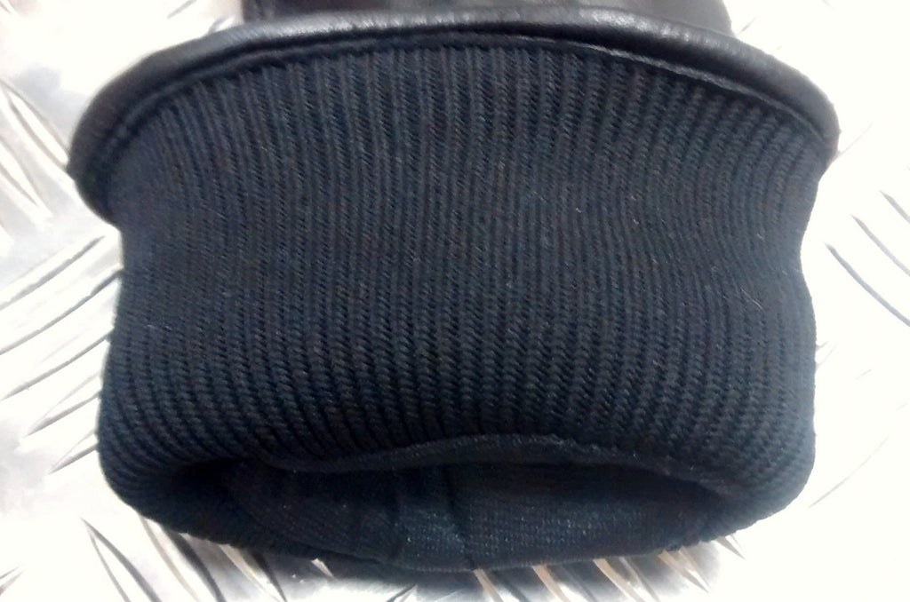 British Black Leather Combat Gloves MK2 MVP Grade 2 Heavy Used