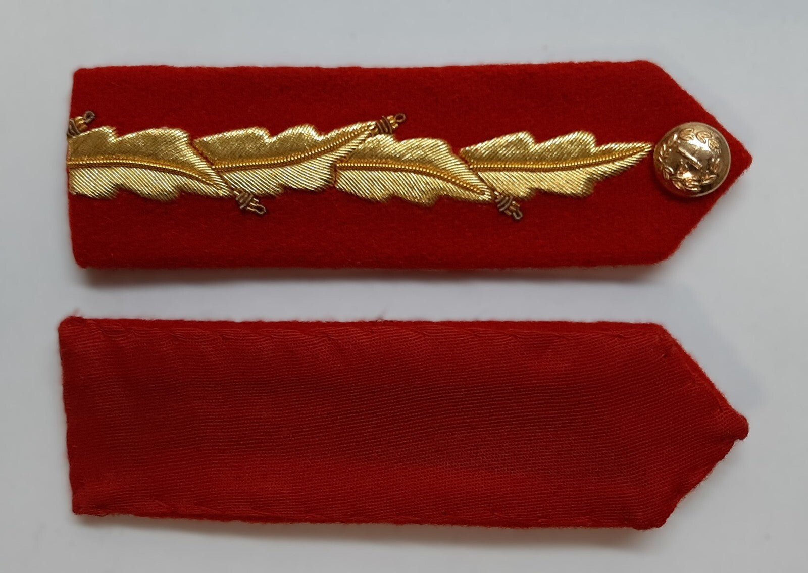 Army General Officer British No1 Dress Hand Embroidered Gorgets Gold Leaf