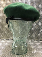 AGC Beret British Army Green Regimental 100% Wool Beret & Leather Band BRAND NEW