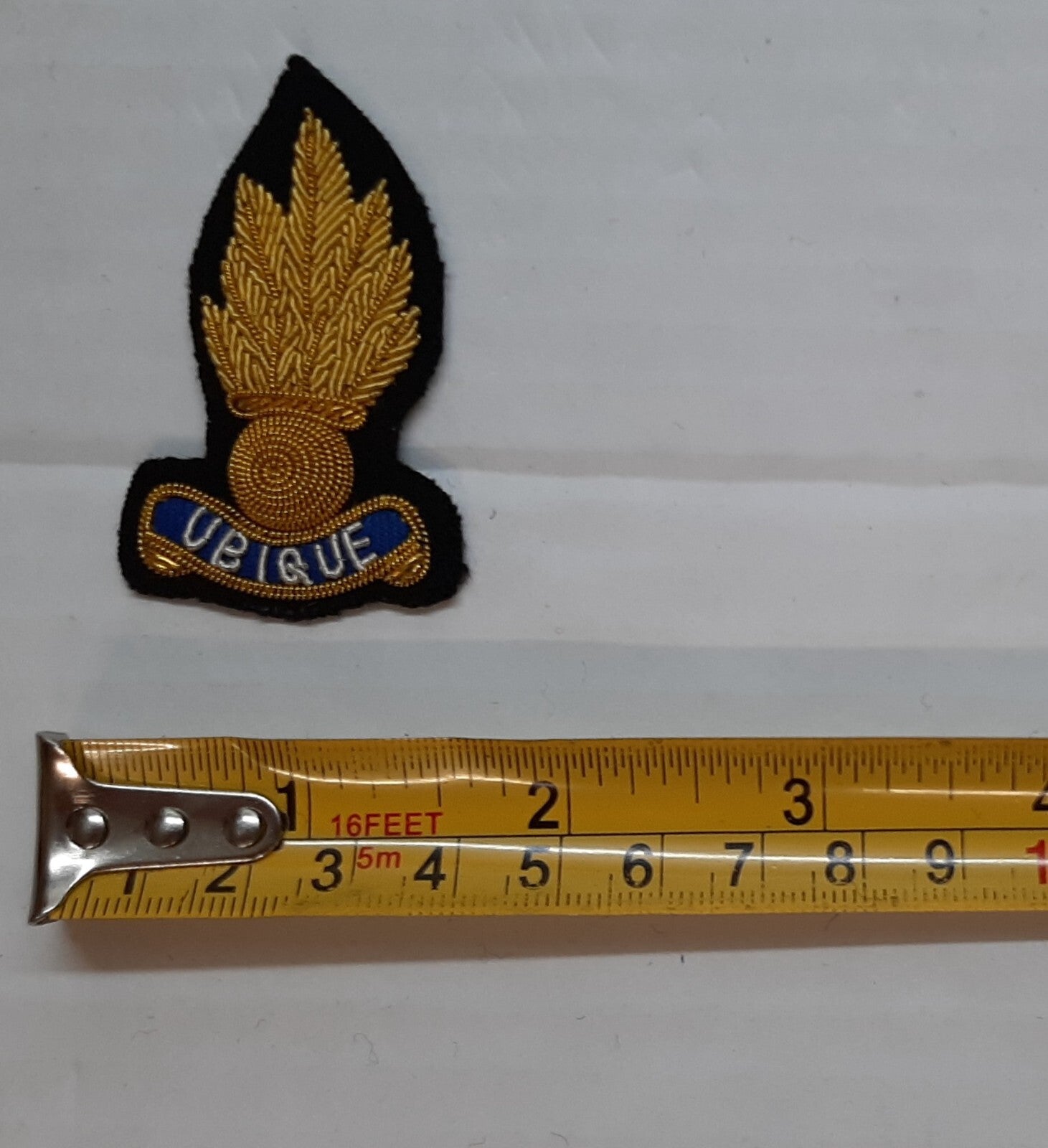 Royal Engineers Mess Kit Badge British Army Black Embroidered OFC Collar Patches
