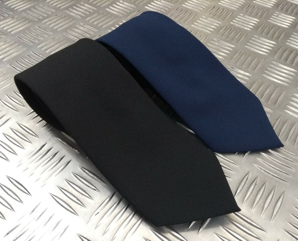 Genuine British Made Dress Tie Blue or Black Tie - NEW