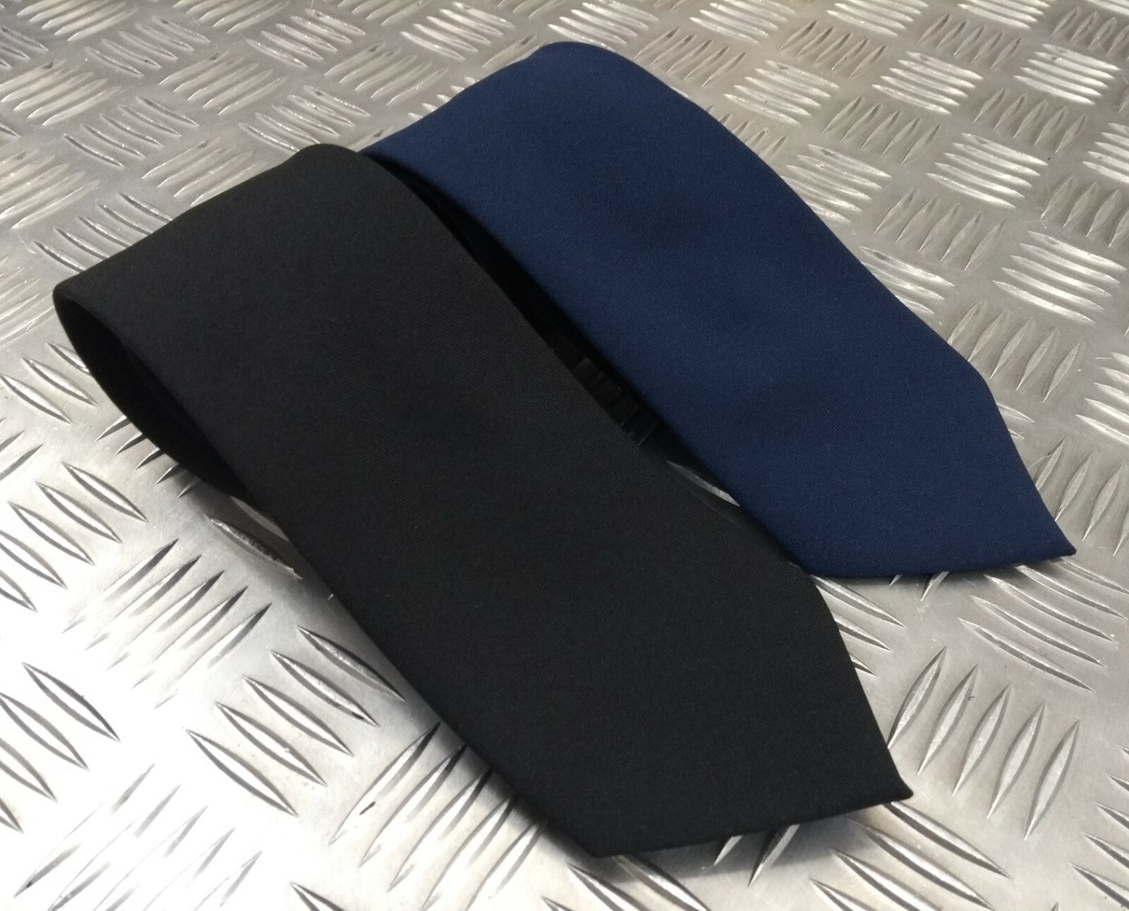 Genuine British Made Dress Tie Blue or Black Tie - NEW