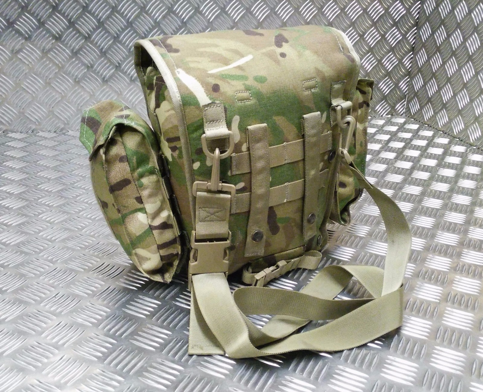 MTP Camo Field Pack/Respirator Case Molle Genuine British Army Gas Mask Bag G1