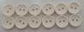 Ex Service Buttons / Anchors Old Pattern British Made White 2 Hole Size 11.3mm