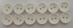 Ex Service Buttons / Anchors Old Pattern British Made White 2 Hole Size 11.3mm