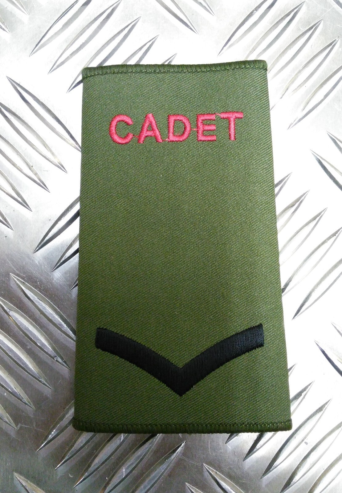 Genuine British Army OD Green Cadet Lance Corporal Rank Slide / Epaulette