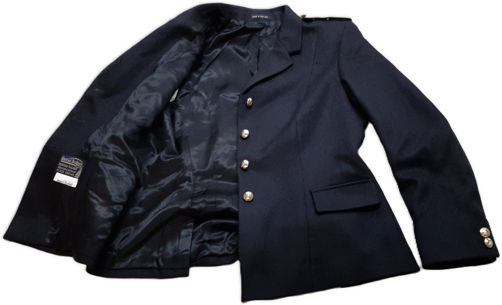 Samuel Bros Blues No1 Jacket Dress Female with Shoulder Pips QARANC Pattern