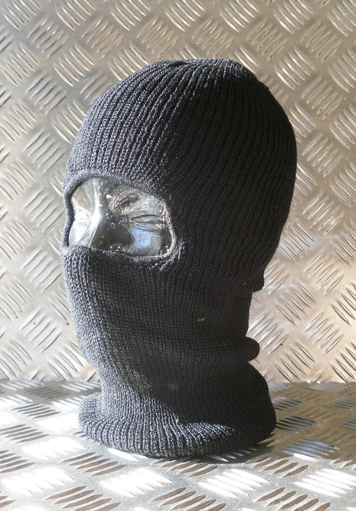 Black One (1) Hole Balaclava / Beanie Hat - Very Warm - Brand New