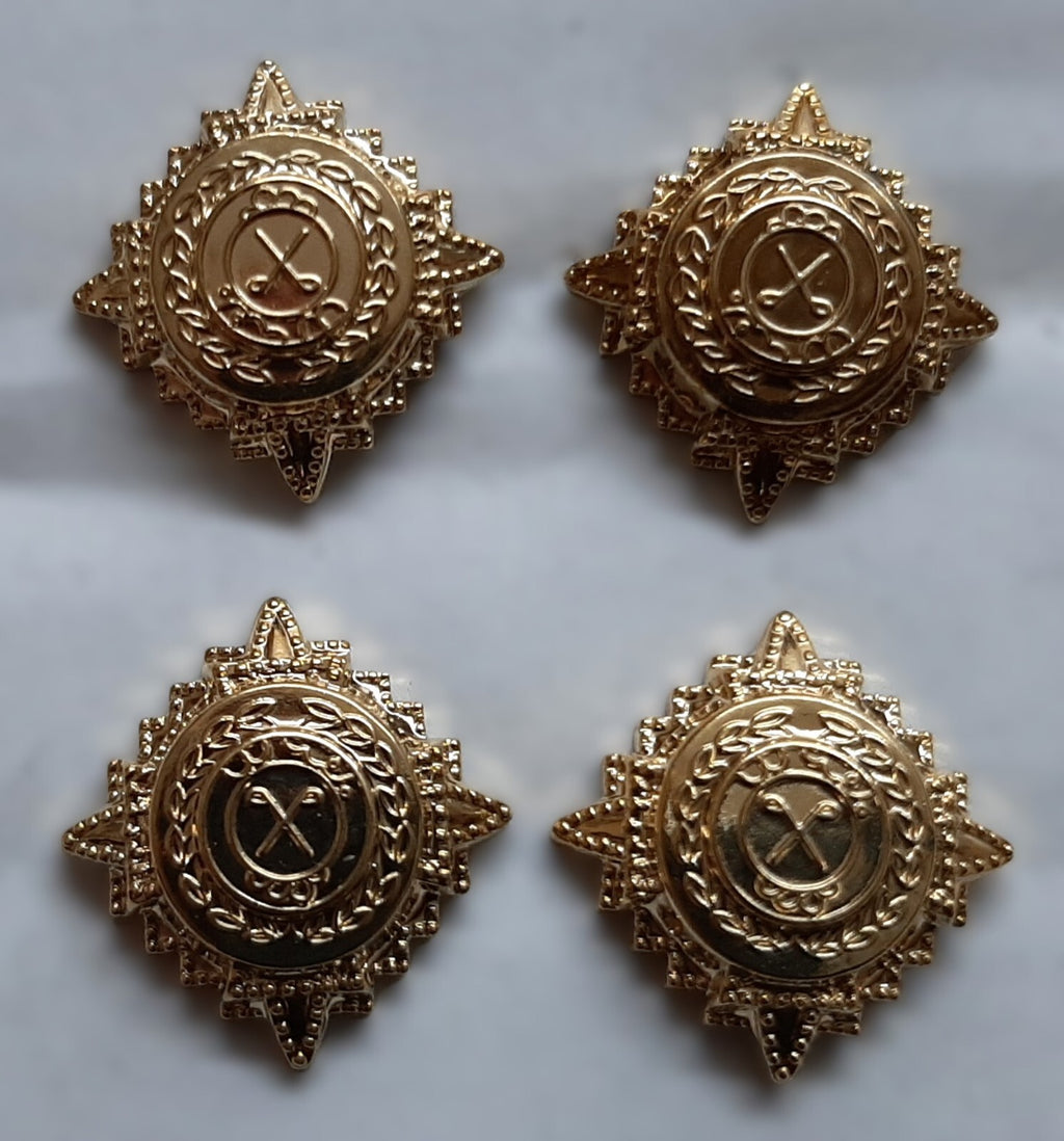 Officer's Ranks Stars Small Rank Pips With Prong Fitments X2 X4 or X6