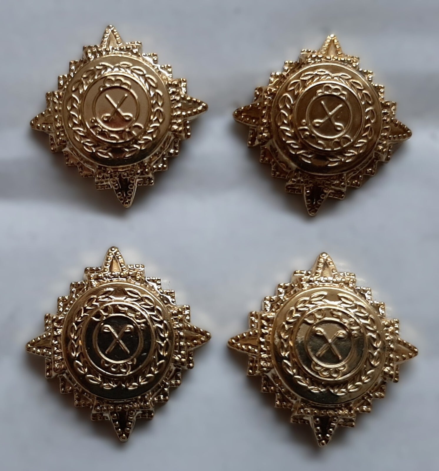 Officer's Ranks Stars Small Rank Pips With Prong Fitments X2 X4 or X6