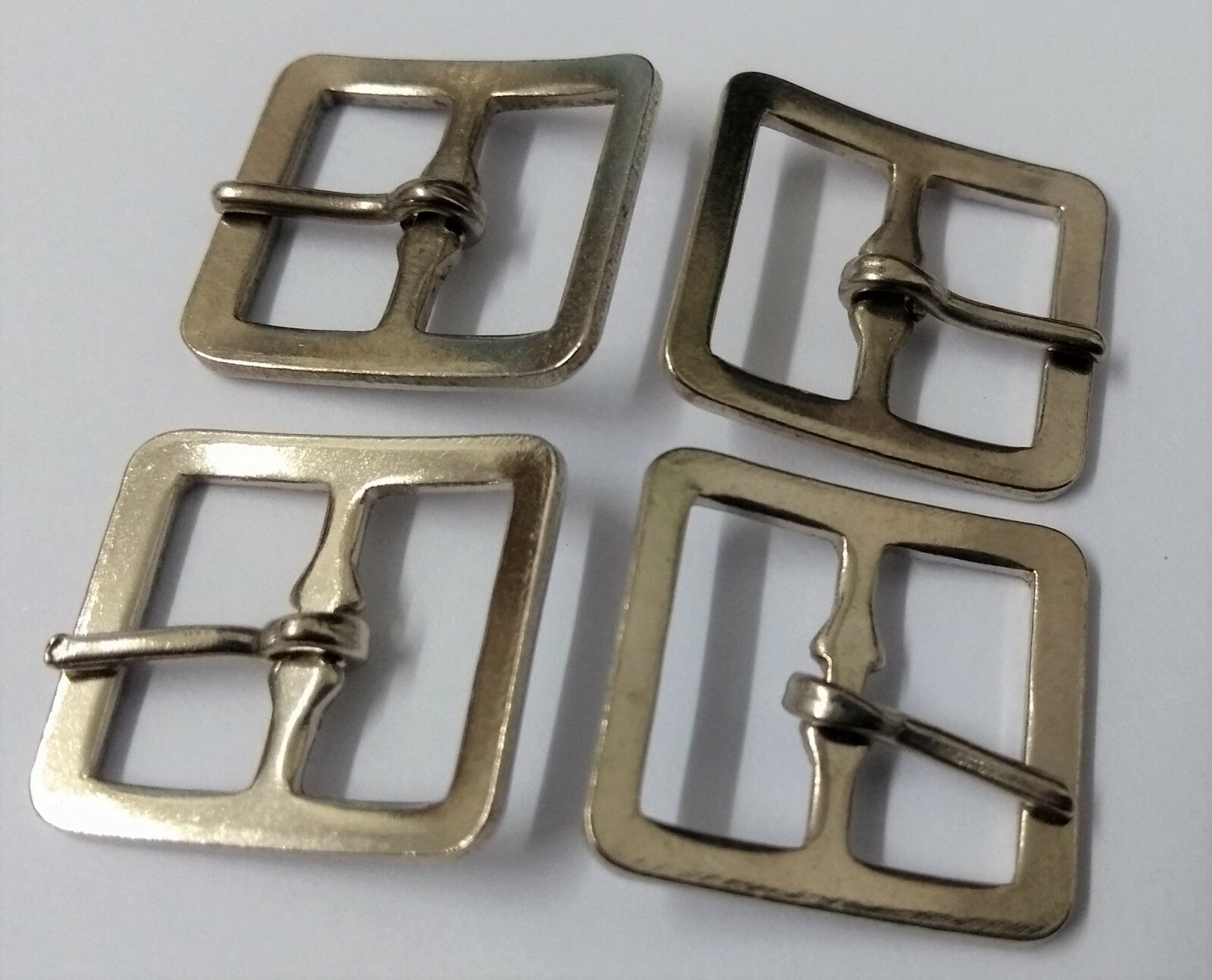 Genuine British Issue 13mm Nickel Plated Small Roll Buckles X4 STD45
