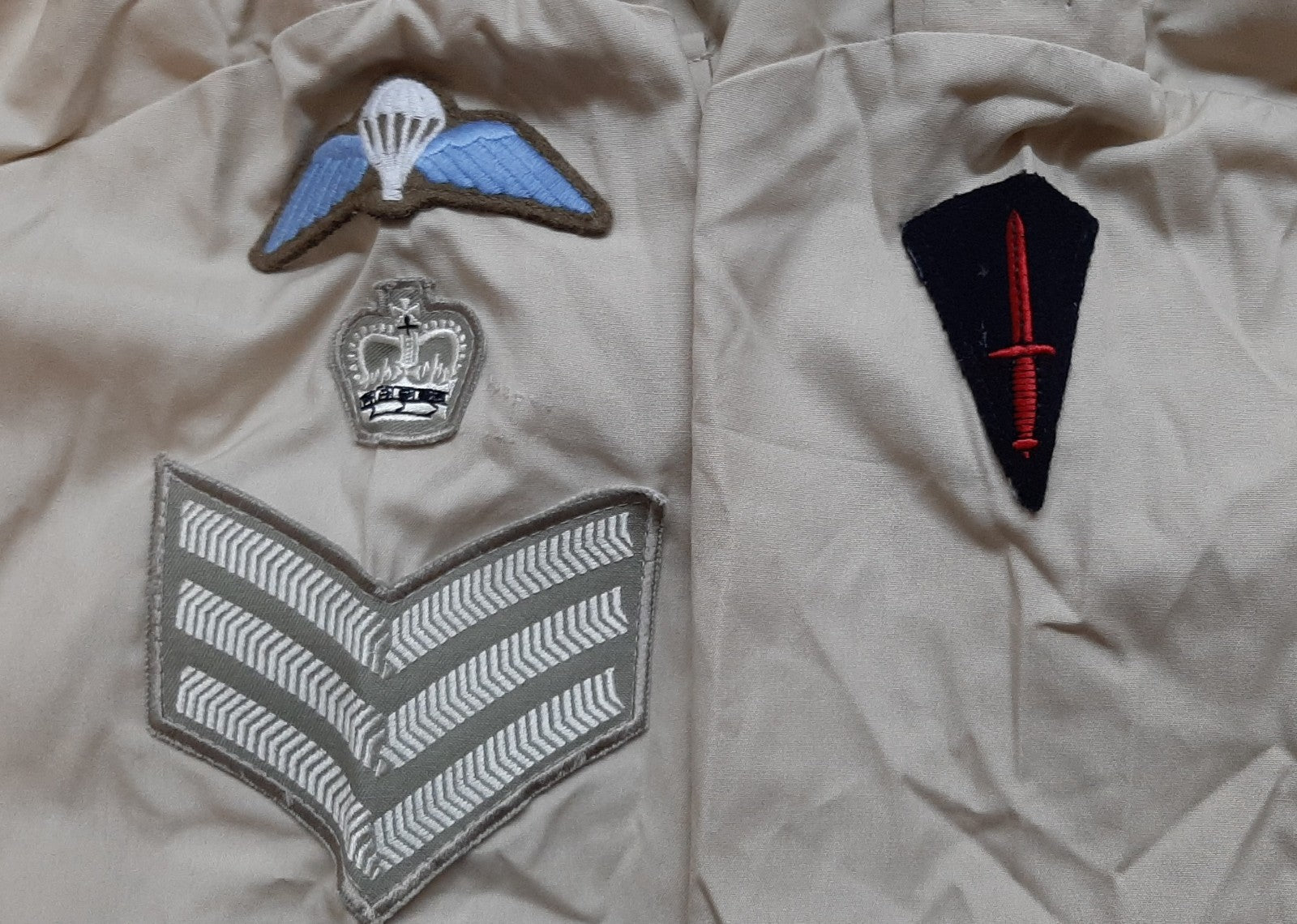 British Army No2 Shirt FAD FAWN Short Sleeves With Patches / Badges Present Assorted Sizes