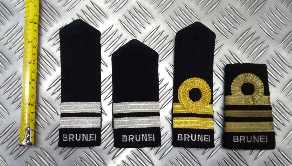 Brunei Officers Uniform Single Shoulder Board Epaulettes Assorted For Collectors