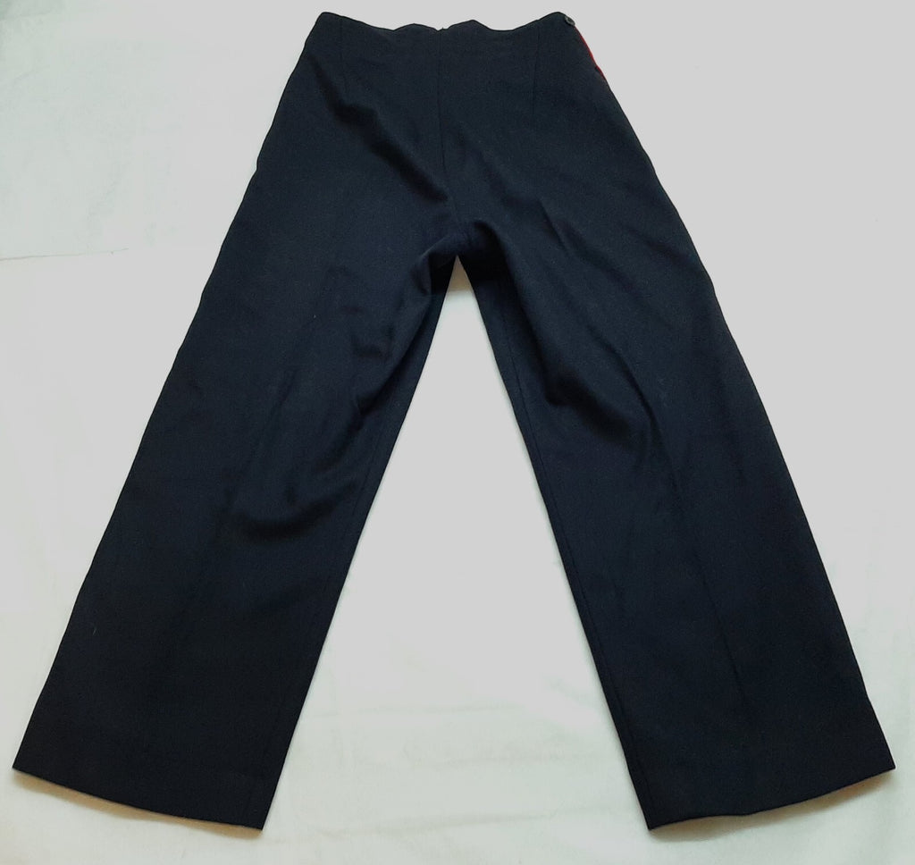 Army No1 Trousers British Wide Red Stripe Pattern Button Front Faulty TRHQ1X