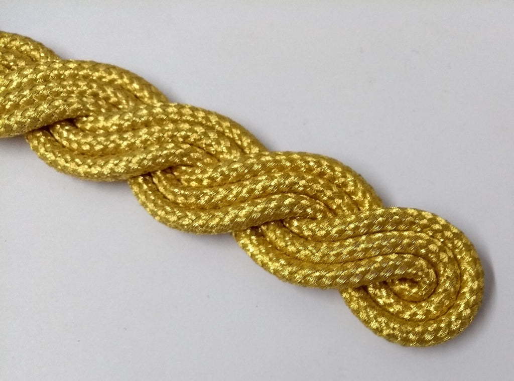 Gold Cords Shoulder British Made Army Issue no Rank Insignia Ceremonial