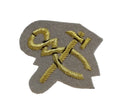 Mess Kit Badge Craftsman Grebe Grey British Army Hand Embroidered Patch