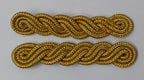 Gold Cords Shoulder British Made Army Issue no Rank Insignia Ceremonial