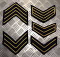 Household Cavalry Rank Stripes Chevrons Assorted Genuine British Army No1 Issue