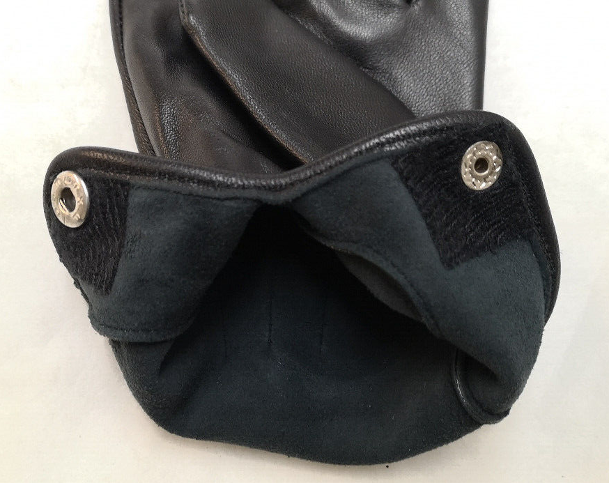 Black Leather Soft 3 Dart Parade Unlined Gloves