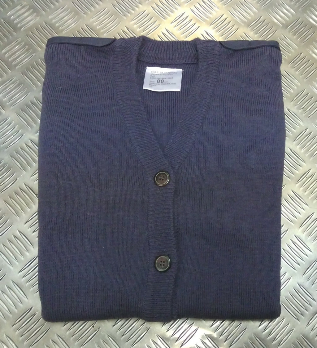 WRAF Army Royal Navy Cardigan 80% Wool Genuine Issue All Sizes - NEW