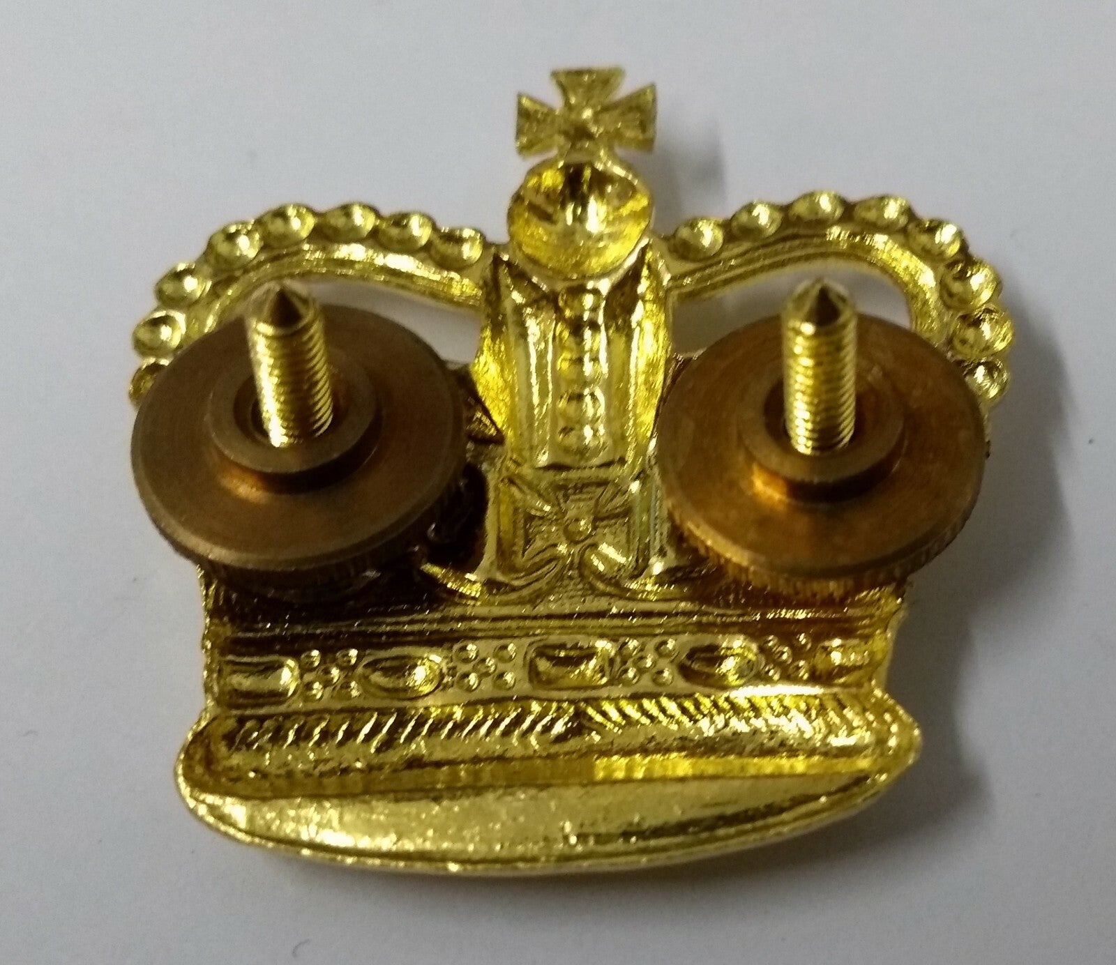 Genuine Vintage British St Edward Rank Crown With Screw Fittings