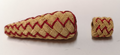 Gold & Crimson Wire Acorn and Turks Head for Sword Knots