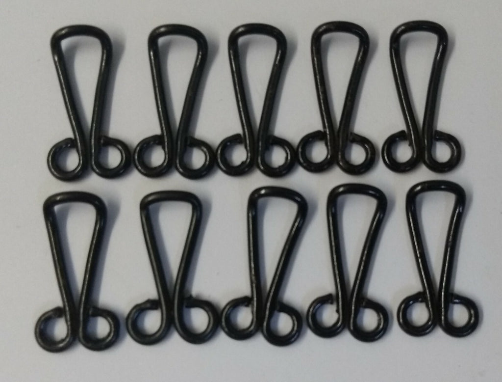 Snipe Hook Eyes British Issue For Aiguillette / Pipe Cord x 20 STD260