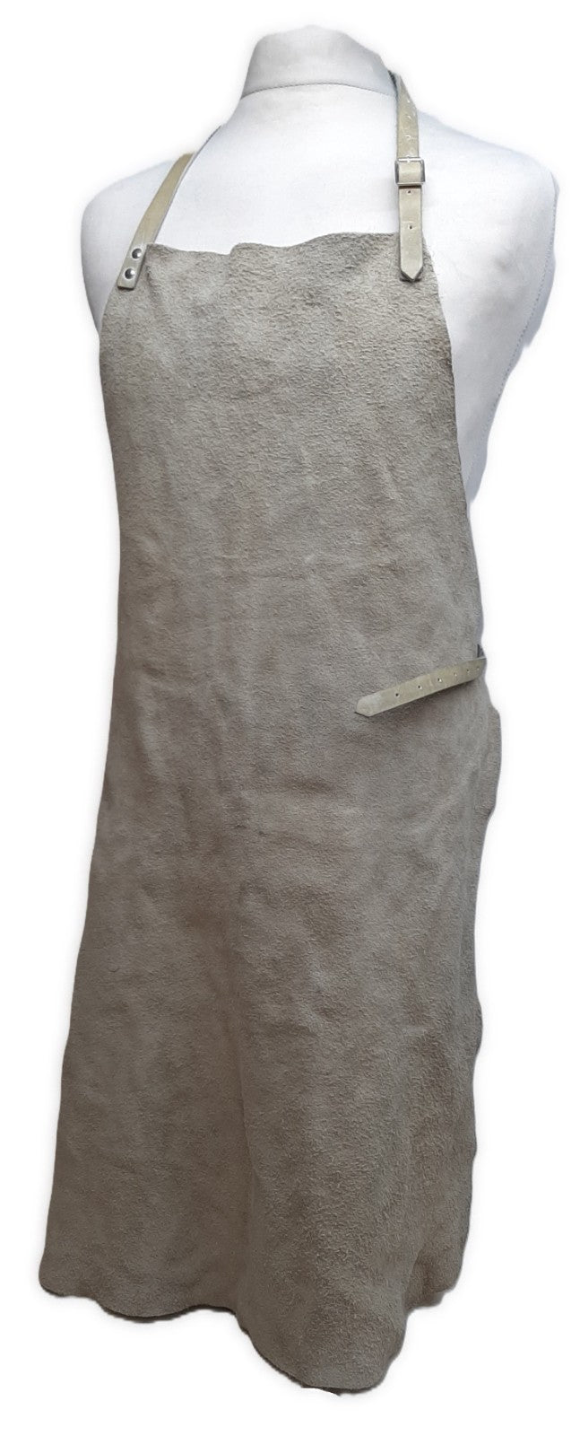British Welders Apron Tri Service Grey Leather 90s Pattern Hobson & Sons London