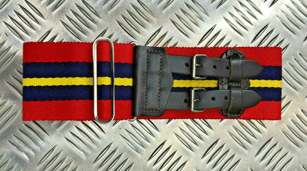 Genuine British Army Royal Artillery Double Buckle Stable Belt. Adjustable - NEW