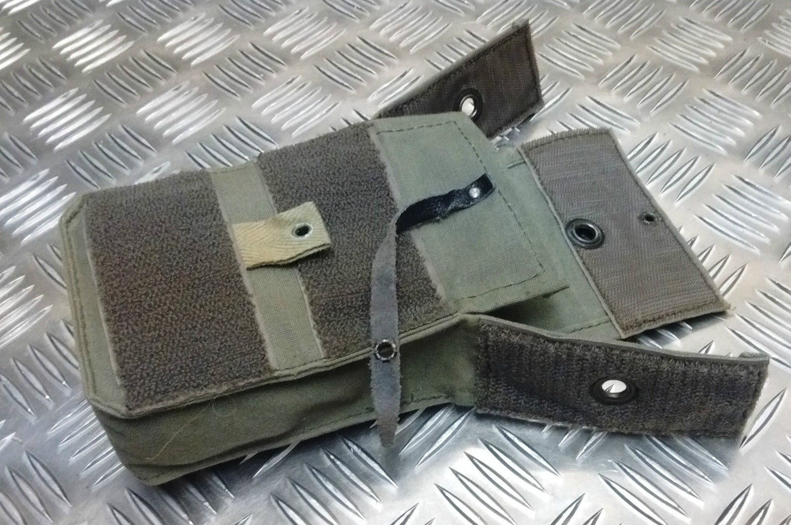 Genuine Vintage French F2 Ammo / Medic Canvas Pouch Green