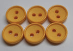 Ex Service Buttons Old Pattern British Made Survival Yellow 2 Hole Size 11.3mm