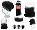 Snood Cap Comforter Thermal Neck Warmer Head Scarf Stealth Black Face Mask NEW