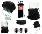 Snood Cap Comforter Thermal Neck Warmer Head Scarf Stealth Black Face Mask NEW